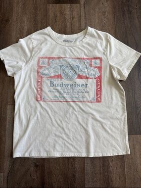 Budweiser Graphic Tee with Red Label women’s size XL